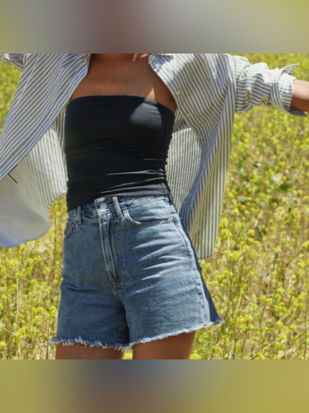 Everlane Light Blue Denim Jean Shorts